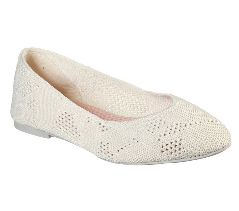 Skechers Dam Beige Platta Skor - Cleo - Knitty City - Sverige (YFSUH-1475)
